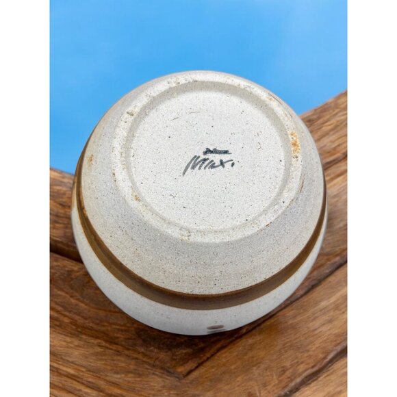 Vintage Mexican Pottery Vase signed Hand Painted Family - Picture 7 of 8